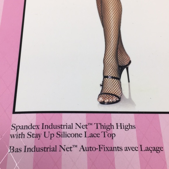 NWT LEG AVENUE WHITE floral NET THIGH HI - Picture 4 of 4